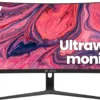 CRUA 30Inch Ultrawide Curved Monitor, 21:9 WFHD(2560x1080P) VA Computer Monitor, 99% sRGB 100HZ 1500R PC Monitors Support FreeSync, Wall-Mounted, with HDMI/DP Display Port-Black