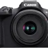 Canon EOS R100 Mirrorless Camera RF-S18-45mm F4.5-6.3 is STM Lens Kit, 24.1 Megapixel CMOS (APS-C) Sensor, 4K Video, RF Mount, Black