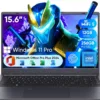 Coolby 15.6inch Windows 11 Laptop, 12GB RAM/256GB SSD, 1920x1080 IPS Display, Intel N95(Beats N5095) Quad Core Laptop Computer, Support Fingerprint, WiFi 5, BT