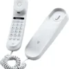 Corded Phone for Home, Durable landline Phone with Large Buttons for Seniors, Versatile Mini Phone for The Home, Office, and More(White)