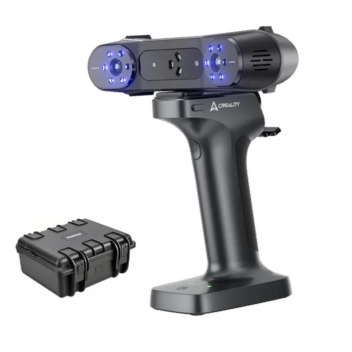Creality 3D Scanner Raptor Pro and Scan Bridge Wireless Scanning for 3D Scanning, High Precision 0.02mm, 60FPS Scanning Speed, 22+7 Blue Laser Lines