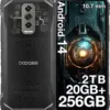DOOGEE Blade 10 Ultra (2025) Rugged Smartphone, 20GB RAM+256GB ROM Rugged Phone Unlocked Android 14,6.56''90Hz Display,50MP Camera, IP68/IP69K Waterproof Phones, Face ID/NFC/GPS/OTG