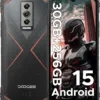 DOOGEE Blade10 Pro(2025) Android 15 Rugged Phone,10.7mm Ultra-Thin,30GB+256GB/TF 2TB,6.56”HD+90Hz Rugged Smartphone,5150mAh,50MP+8MP Camera,NFC/Widevine L1/Face ID/IP68/IP69K/3 Card Slot(Red)