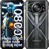 DOOGEE S Cyber Pro Rugged Smartphone Unlocked, 32GB+512GB Rugged Phone Android 14, 10800mAh Battery, 6.6" FHD+120Hz Waterproof Phone, 50MP+32MP, IP68/IP69K/Dual SIM/NFC/OTG/Face ID,Silver