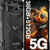 DOOGEE V MAX Plus Rugged Smartphone 5G,22000mAh 36GB+512GB Android 14 Rugged Phone,200MP+32MP+20MP Night Vision Rugged Cell Phone,6.58" FHD+120Hz IPS Screen,IP68/IP69K Waterproof Phone,NFC/OTG