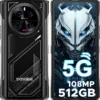 DOOGEE V40 Rugged Smartphone 5G Unlocked,512GB+32GB Rugged Phone,4nm D7300,6.78" FHD+120Hz Rugged Cell Phone,108MP+AI Camera,8680mAh Battery 33W,NFC/5G Dual SIM/WiFi 6E/Face/Fingerprint ID