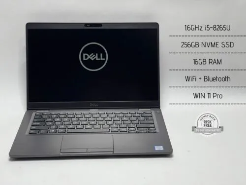 Dell Latitude 5300 1.6GHz i5-8265U, 16GB RAM, 256GB SSD, WIN11, WiFi, BT, FHD