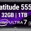Dell Latitude 5550 Business Notebook 15.6" FHD Intel Ultra 7-155U (Beats i7-1355U), 32GB DDR5 RAM, 1TB NVMe, Wi-Fi 6E, BT, Backlit Keyboard, HD Webcam, RJ-45, Win 11 Pro
