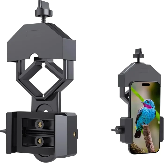 GOSKY Smartphone Adapter Mount Regular Size - Compatible with Binoculars, Monoculars, Spotting Scopes, Telescope, Microscopes Fits almost all Smartphones on the Market Record Nature and The World - Image 2
