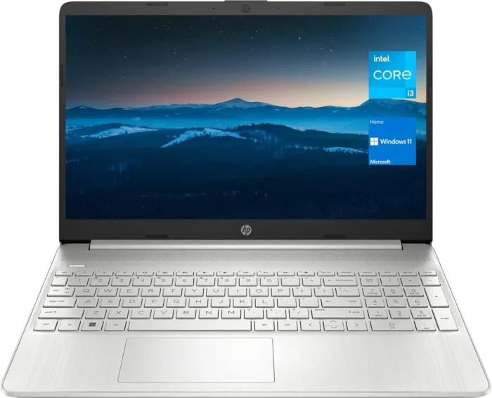HP 15 Notebook, 15.6" HD Screen Laptop, Intel Core i3-1115G4, 32GB DDR4 RAM, 1TB SSD, Webcam, HDMI, Wi-Fi, Windows 11 Home, Natural Silver - Image 2