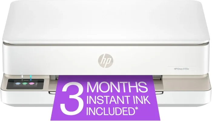 HP Envy 6155e Wireless All-in-One Color Inkjet Printer, Print, scan, Copy, Duplex Printing Best-for-Home, 3 months of Instant Ink included (714L5A) - Image 2