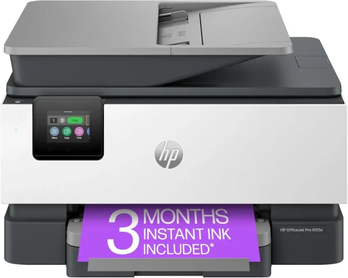 HP OfficeJet Pro 9125e All-in-One Printer, Color, Printer-for-Small Medium Business, Print, Copy, scan, fax,Touchscreen; Smart Advance Scan, 3 month Instant Ink trial included - Image 2