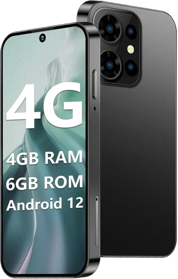 Mini Phone 64GB Unlocked 4G World's Smallest Mini Smartphone with 3.88'' HD Touch Screen Compact Backup Mobile Phone for Kids & Students 2000mAh Battery Dual SIM Face ID Black - Image 2