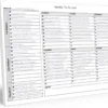 Weekly To Do List Notepad, 60 Page Task Planning Pad w/Daily Checklist, Priority Todo Checkbox & Notes. Desk Notebook to Organize Office 11 X 8.5